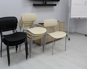Стул Точка Роста SHT-S85М черный Пластик, Черный/Черный муар images