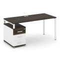Дуб мали/Белый бриллиант/Металл белый