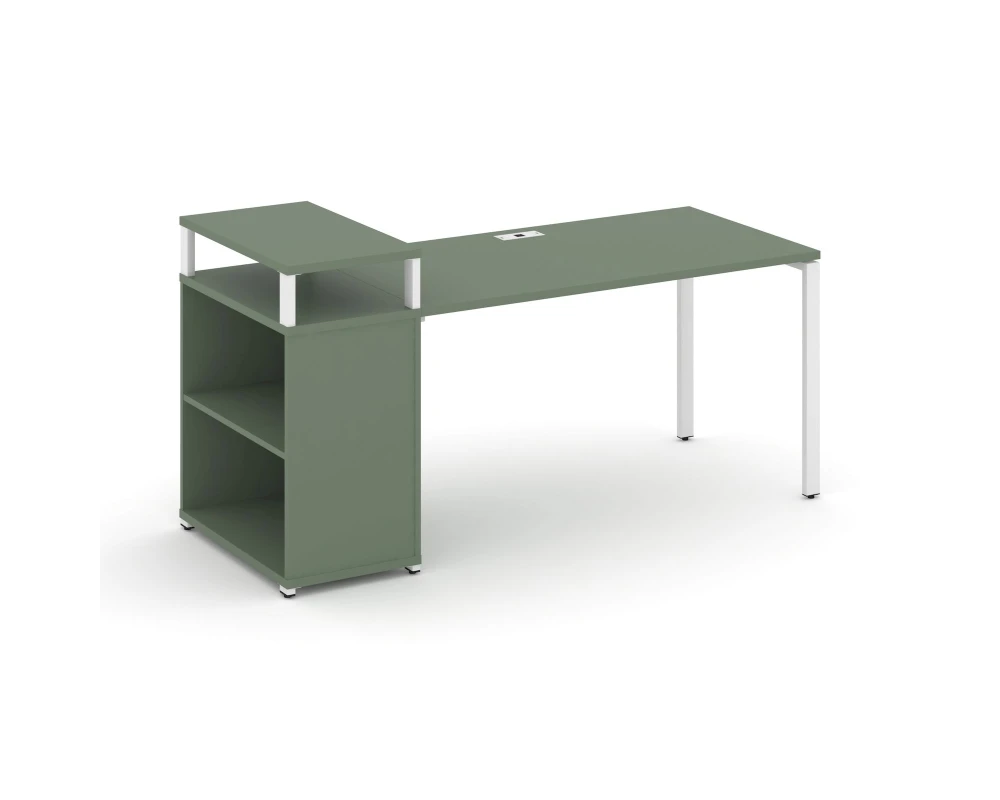 Стол рабочий с опорным стеллажом с верх. горизонтом CN.SP-207 1800x720x917 Концепт / Concept