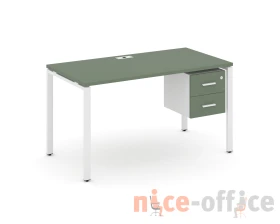 Стол рабочий с подвесной тумбой с 2 ящ. CN.SP-115 W 1380x720x750 Концепт / Concept images