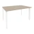 Дуб аттик/Металл белый