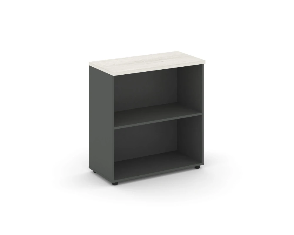 Стеллаж низкий широкий 796x400x833 зад. стенка HDF Стайл Проджект / Style Project