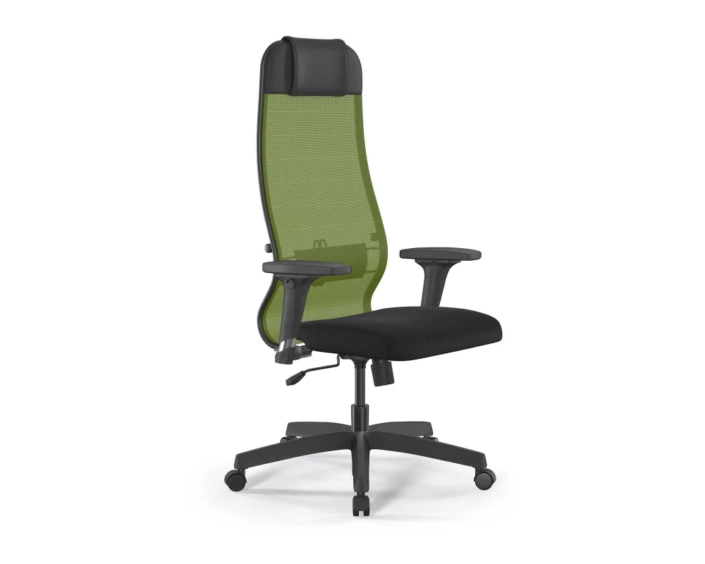 Кресло ErgoLife 11/подл.200/осн.Sit 001 Сетка/Ткань, Зеленый/Черный