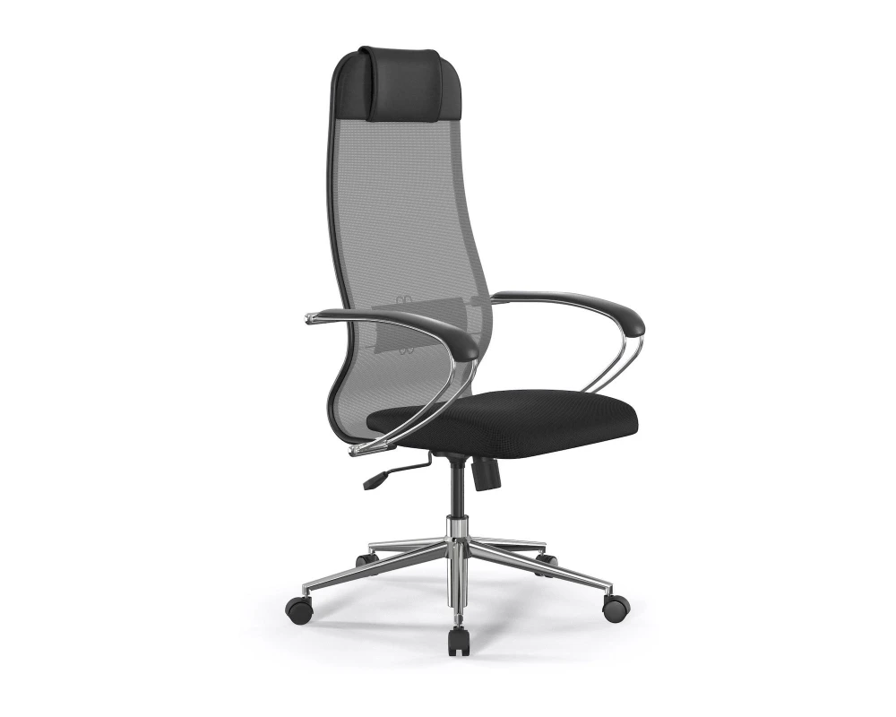 Кресло ErgoLife S 10 B1-111K M09.B23.G18.W01 Сетка/Ткань, Серый/Черный