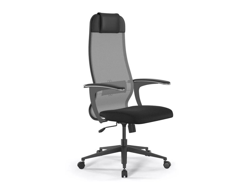 Кресло ErgoLife S 10 B1-111U M09.B11.G19.W02 Сетка/Ткань, Серый/Черный