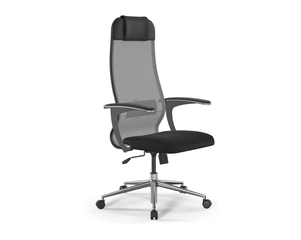 Кресло ErgoLife S 10 B1-111U M09.B23.G18.W01 Сетка/Ткань, Серый/Черный