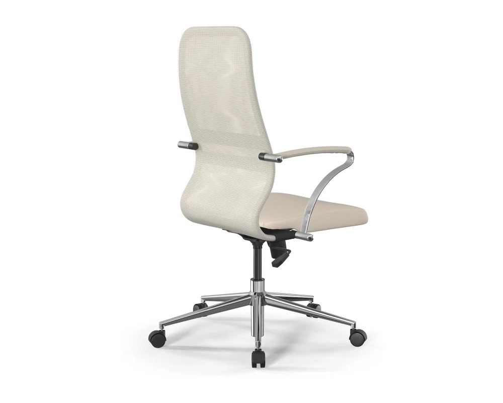 Кресло ErgoLife S 8 B2-9K M09.B23.G18.W02 Сетка/Экокожа, Молочный