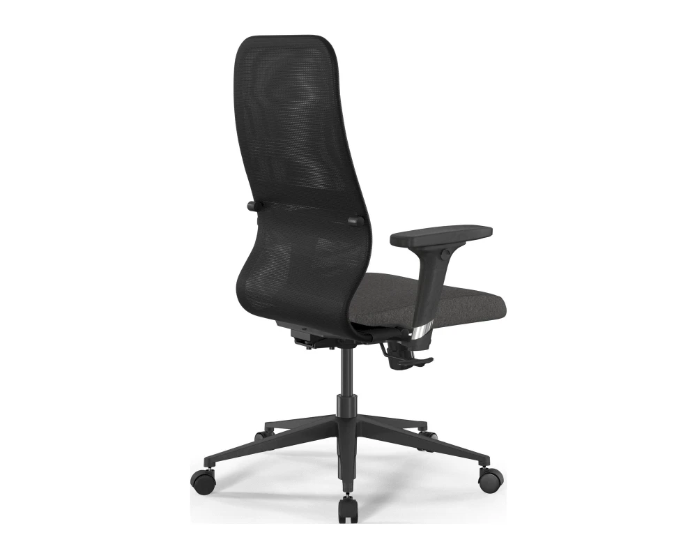 Кресло ErgoLife SynchroSit 8 B2-9D M20.B11.G19.W02 Сетка/Ткань, Черный/Темно-серый