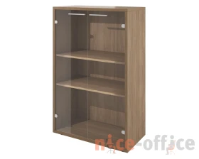 Шкаф низкий 800х400х1250 стекло прозрачное Дублин images
