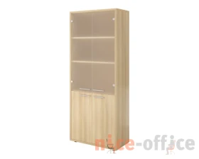 Шкаф высокий 800х400х1980 стекло сатин Дублин images