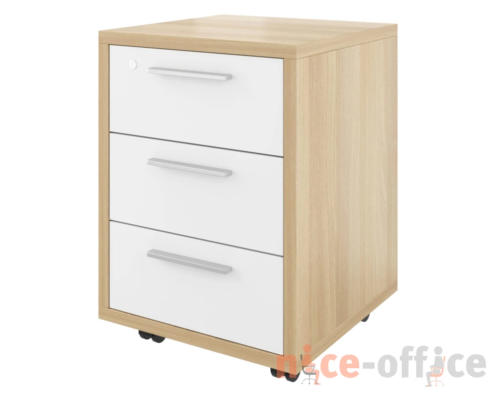 Тумба выкатная (3 ящика с замком) 450х450х600 Дублин