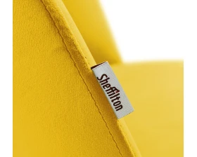 Стул барный SHT-ST35-1/S66 Велюр, Имперский желтый/Хром лак images