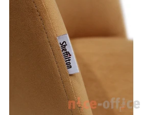 Стул барный SHT-ST35/S148 Велюр, Горчичный/Черный муар/Золото images