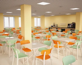 Стул SHT-S85 Пластик, Красный/Черный images