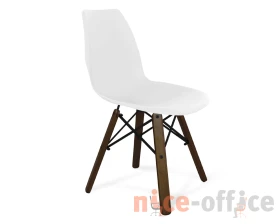 Стул SHT-ST29/S70 белый Пластик, Белый/Темный орех/Черный муар images