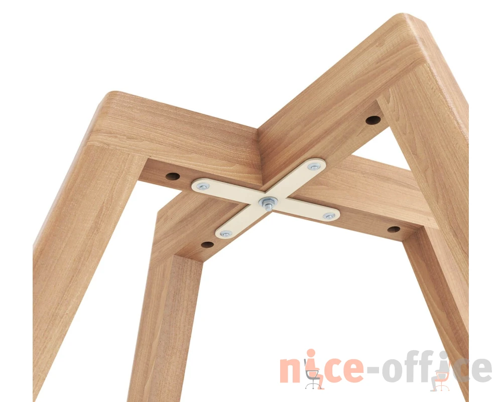 Стул SHT-ST31-C1/S183 Велюр, Ванильный крем/Прозрачный лак