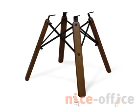 Стул SHT-ST38-1/S70 Велюр, Латте/Темный орех/Черный images