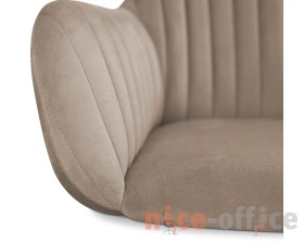 Стул SHT-ST38-1/S70 Велюр, Латте/Темный орех/Черный images