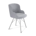 Стальной серый/Вельвет/Хром лак