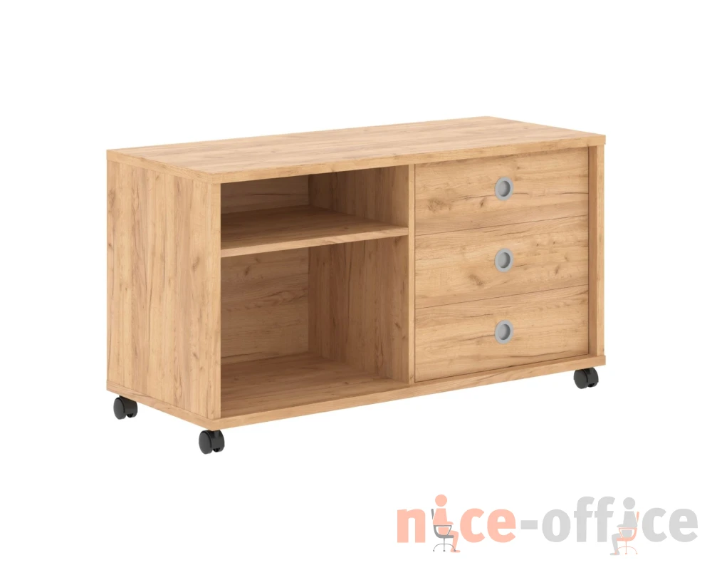 Тумба мобильная с двумя полками 1200х500х660 Борн / Born TP