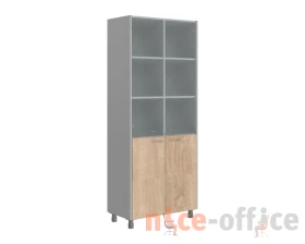 Шкаф комбинированный со стеклянными дверьми Оффикс Нью / Offix New images