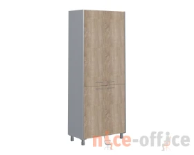 Шкаф с 4 глухими средними и малыми дверьми Оффикс Нью / Offix New images