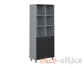 Шкаф с полками и с 1 комплектом глухих малых дверей Оффикс Нью / Offix New images